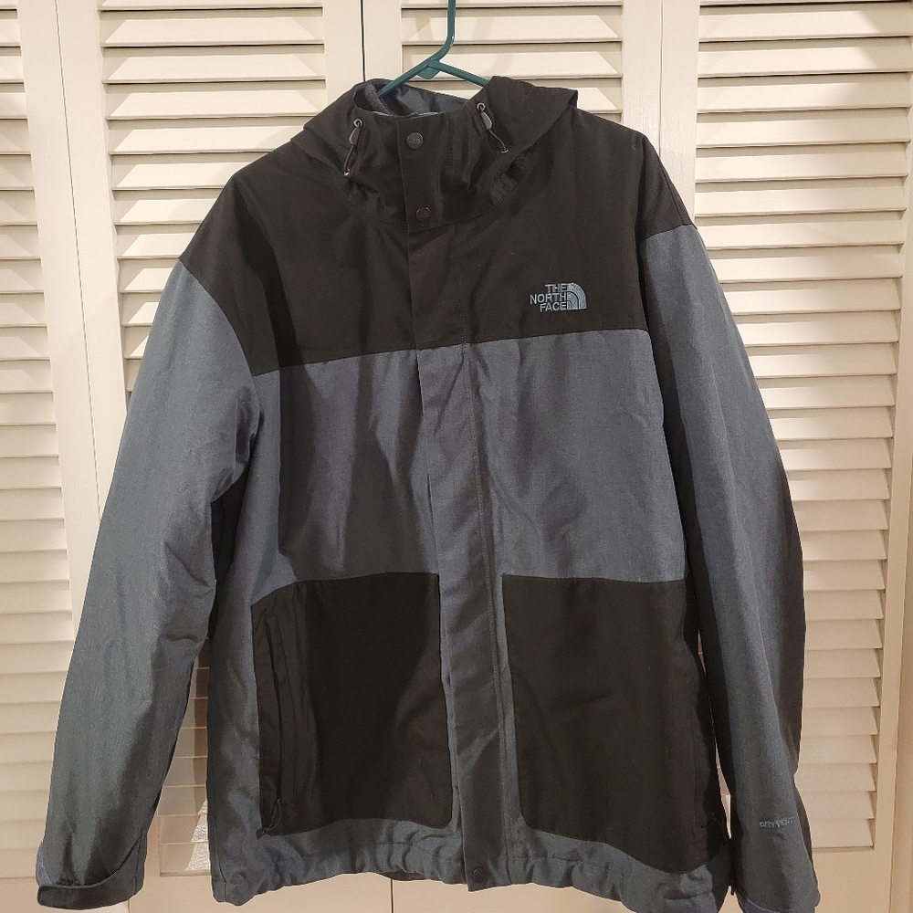 XL North face 2 in 1 jacket with fleece insert